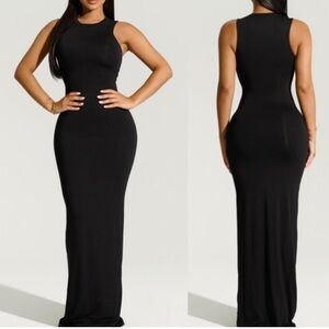 Naked Wardrobe Black Sleeveless Maxi Dress